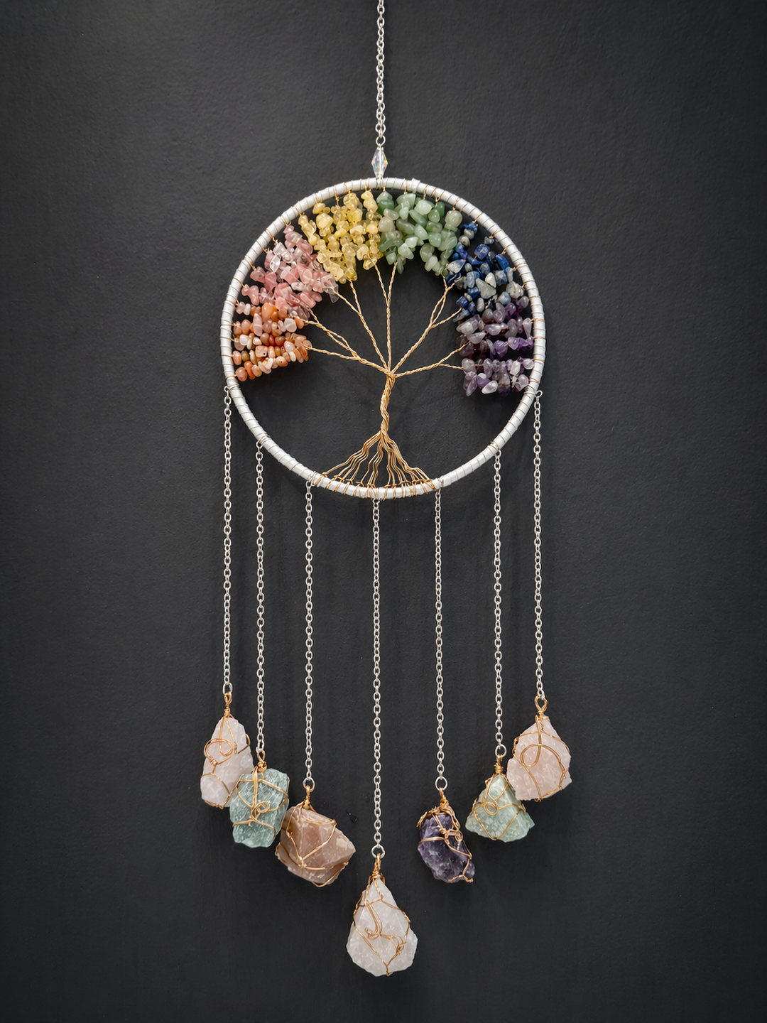 Six Chakra Harmony Tree of Life Wall Décor – Energy Alignment & Balance