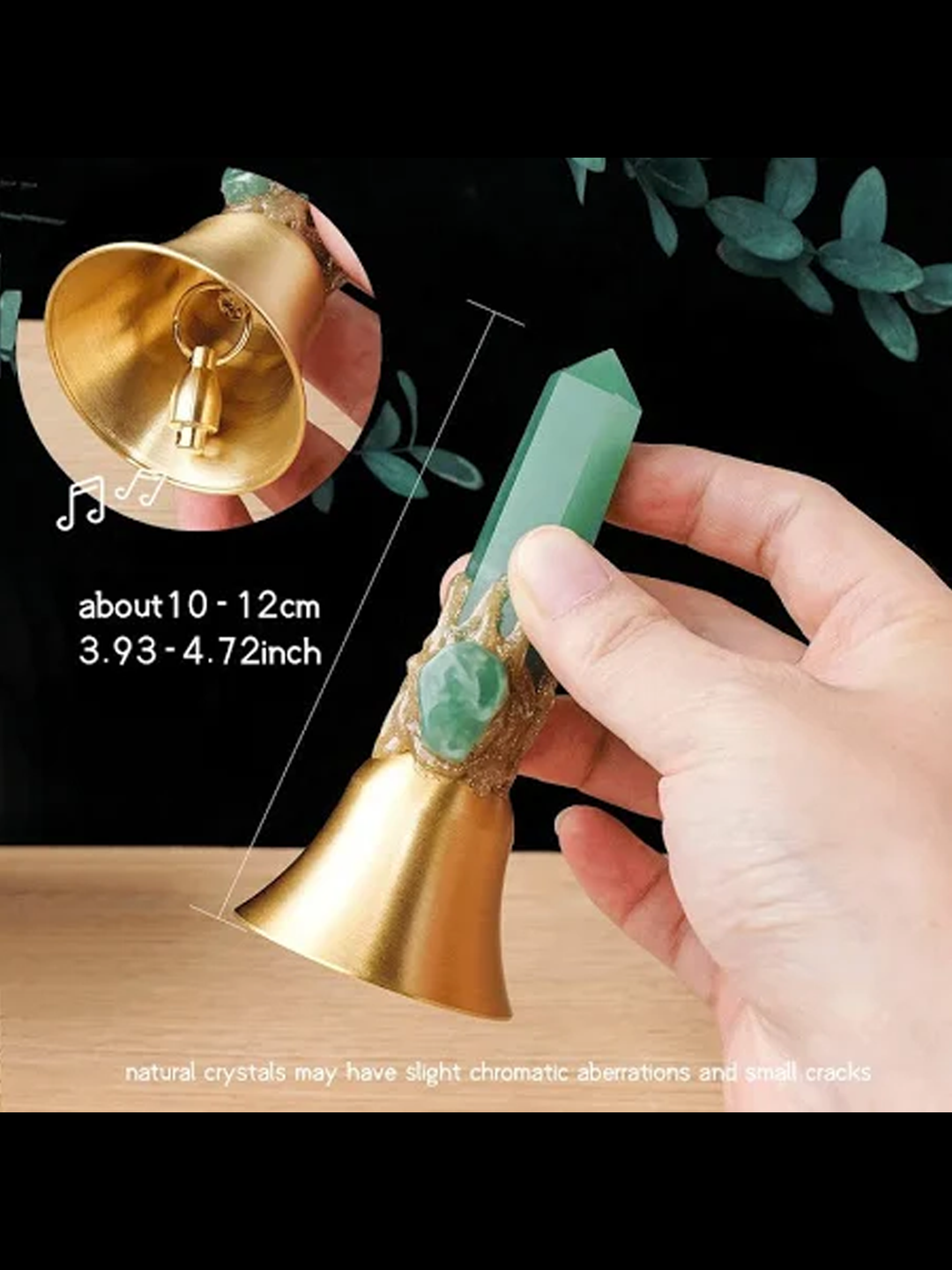 Natural Crystal Point Harmony Bell
