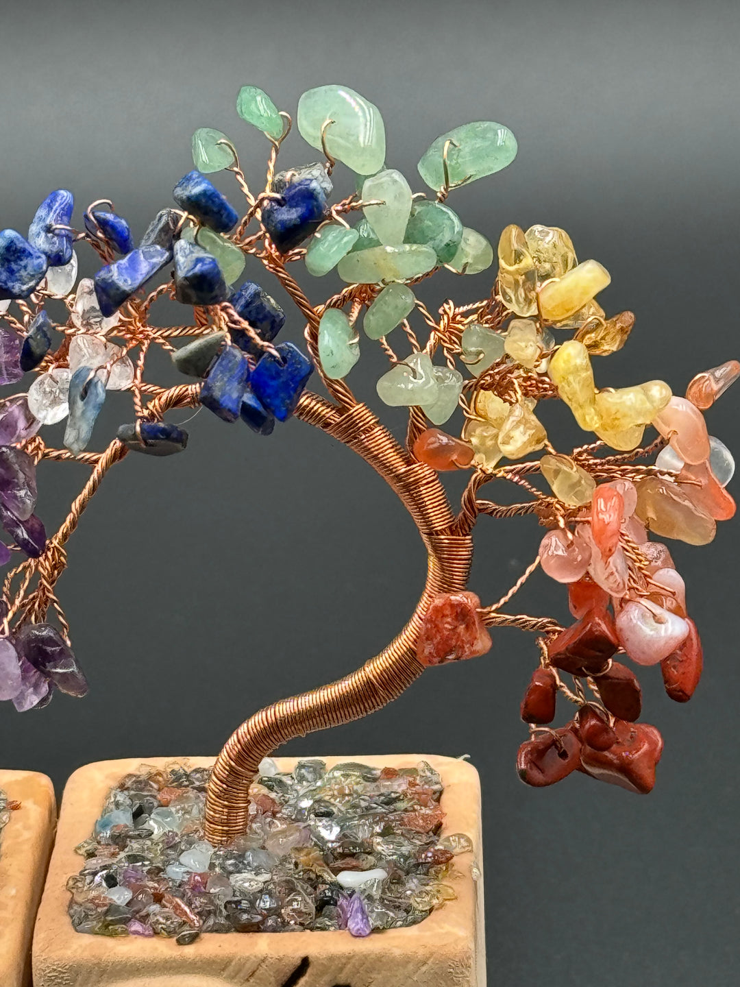 Eternal Love 7 Chakra Crystals Bonsai Tree Set