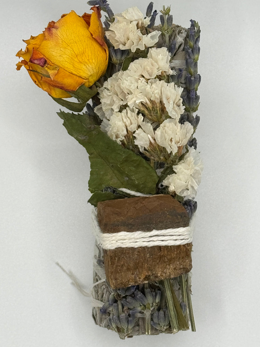 Exquisite Sage Sticks with Roses and Crystals (Set of 8 Sticks)