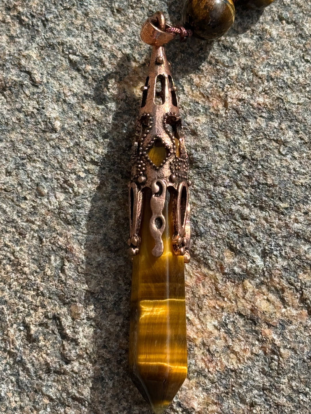 Divine Radiance 108 Bead Tiger Eye Mala/Necklace