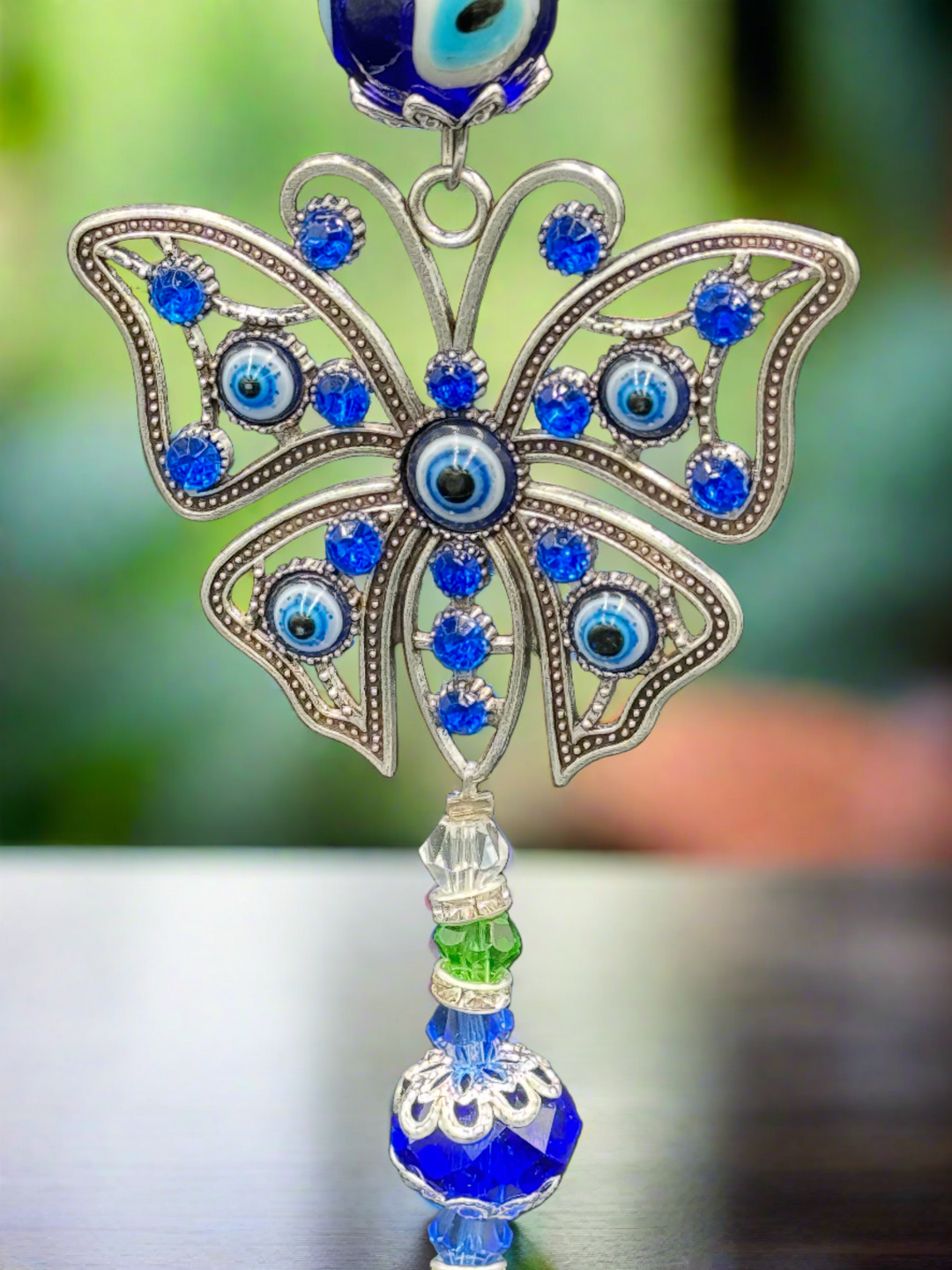 Azure Wing Harmony Crystal Sun Catcher