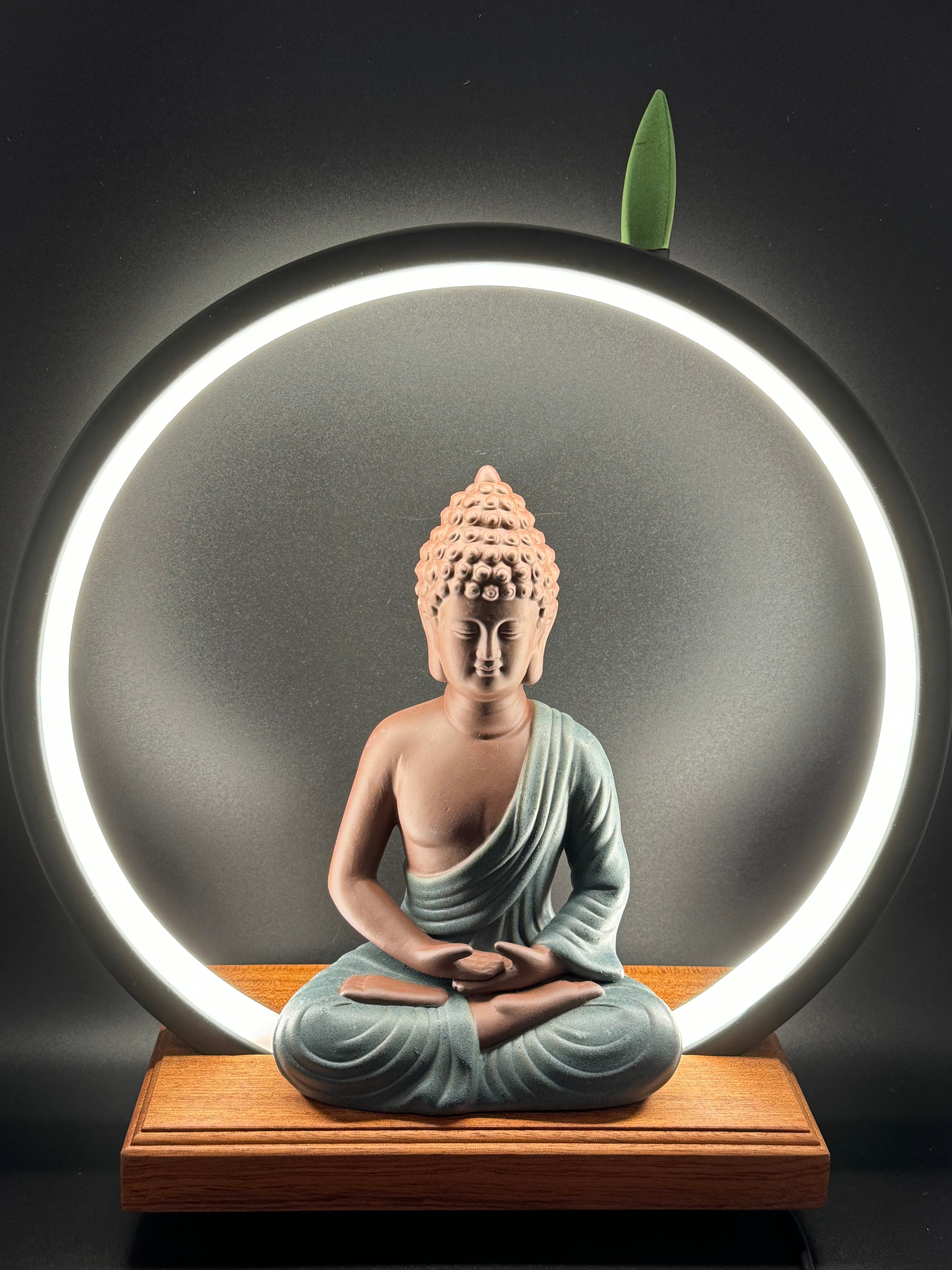 Buddha Backflow Incense Burner With LED Light (Blue) – Magnificent Me