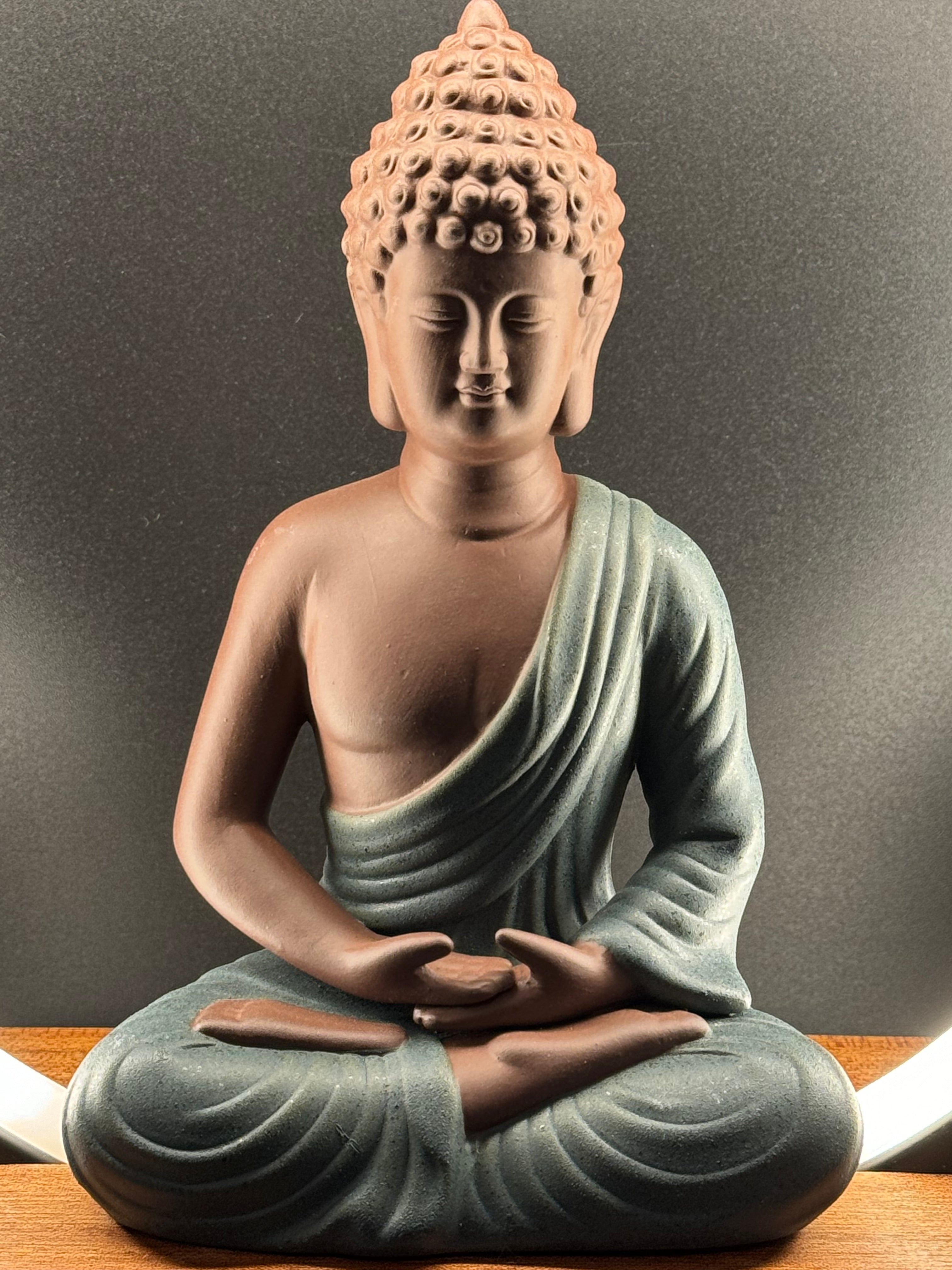 Buddha Backflow Incense Burner With LED Light (Blue) – Magnificent Me