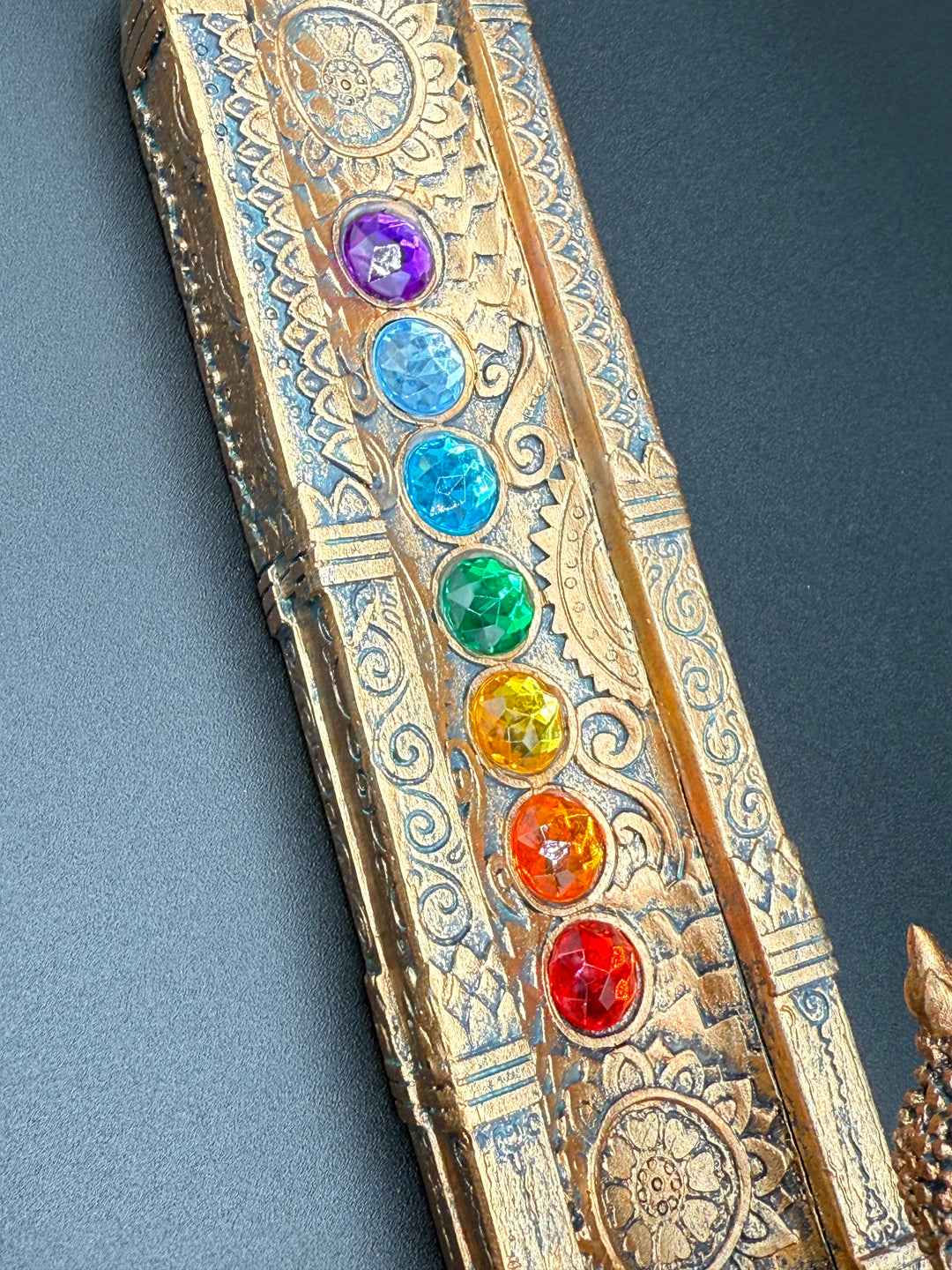 Hand-Painted Ascending Chakras Incense Holder
