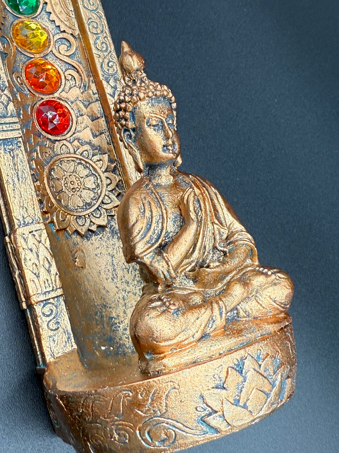 Hand-Painted Ascending Chakras Incense Holder