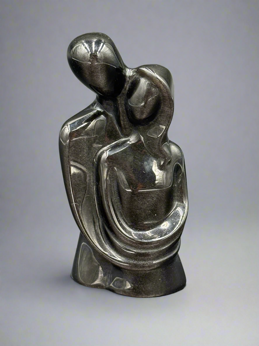 Eternal Embrace – Sacred Lovers Crystal Carving