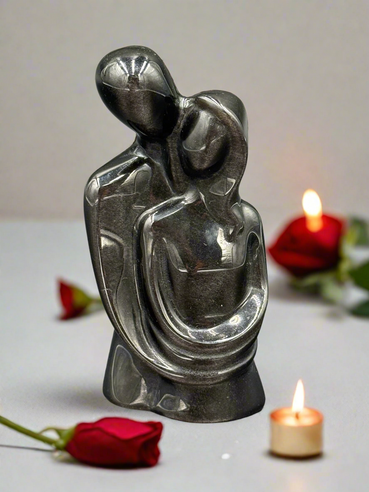 Eternal Embrace – Sacred Lovers Crystal Carving