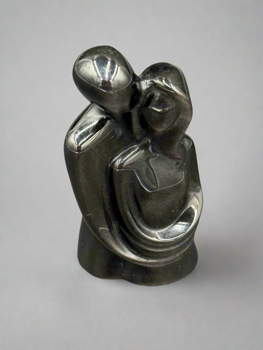 Eternal Embrace – Sacred Lovers Crystal Carving