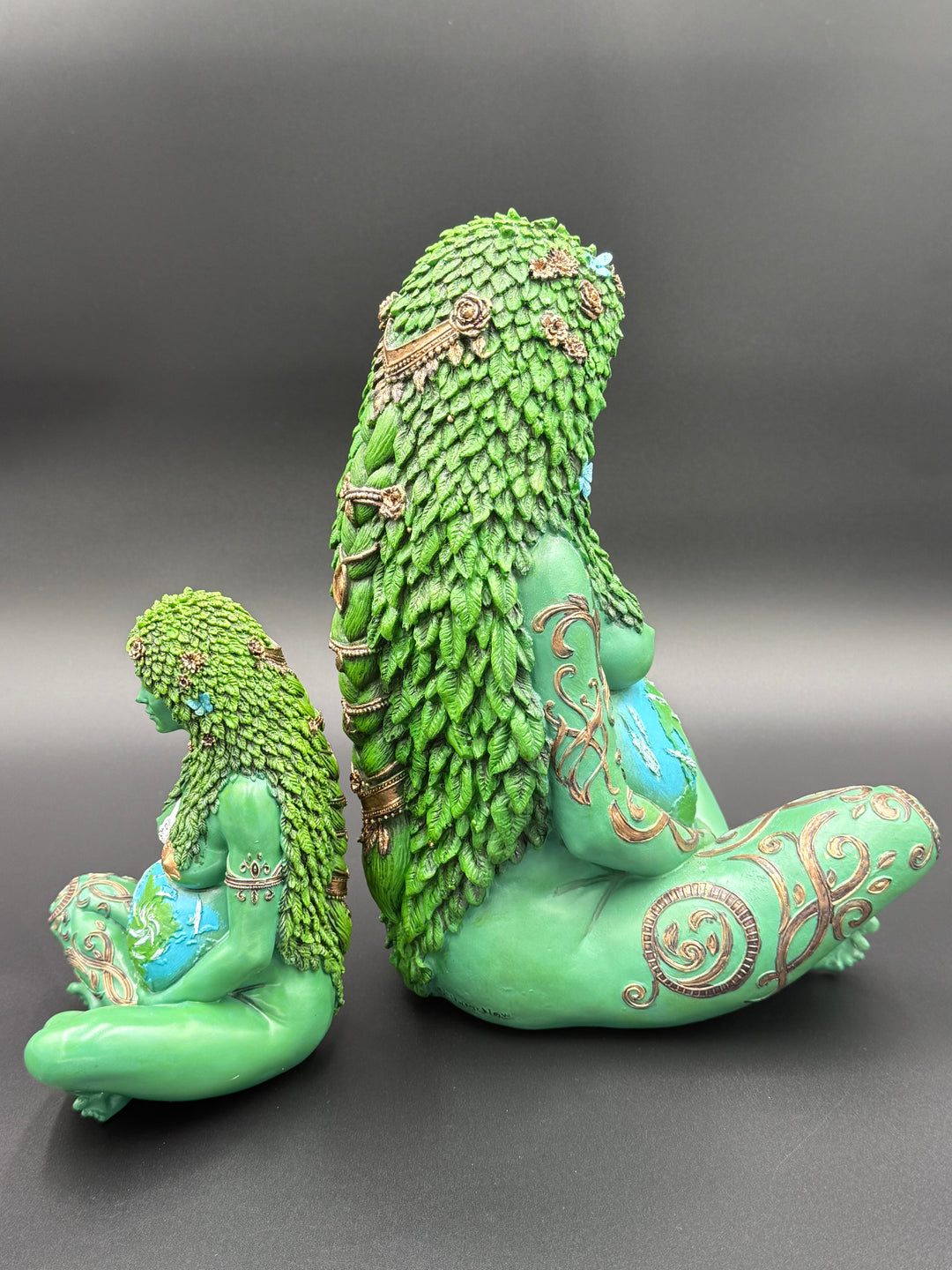 Large/Small Hand-painted "Gaia" Mother Earth Polyresin Statue