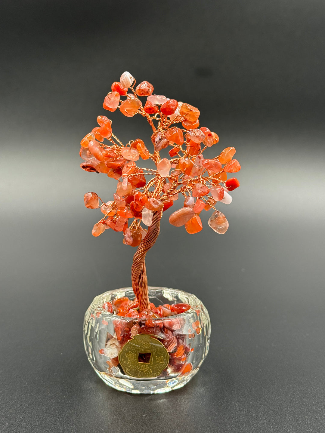 Abundance & Harmony Crystal Tree in Glass Bowl