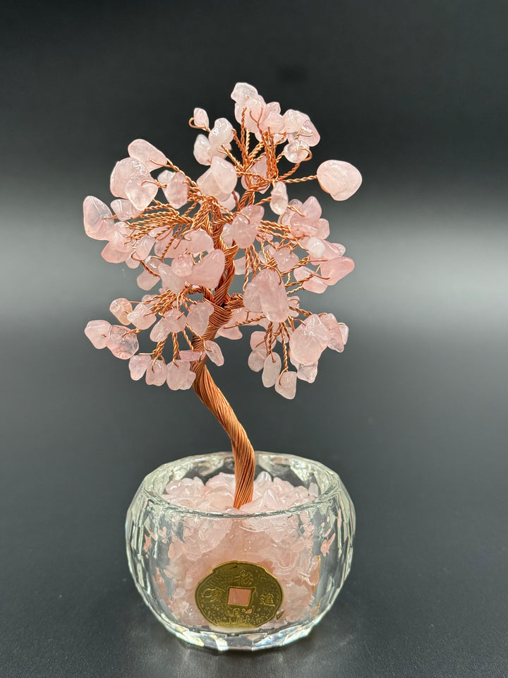 Abundance & Harmony Crystal Tree in Glass Bowl
