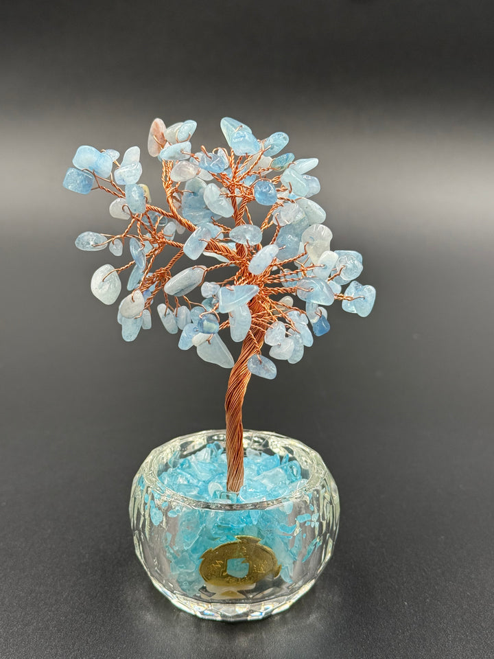Abundance & Harmony Crystal Tree in Glass Bowl