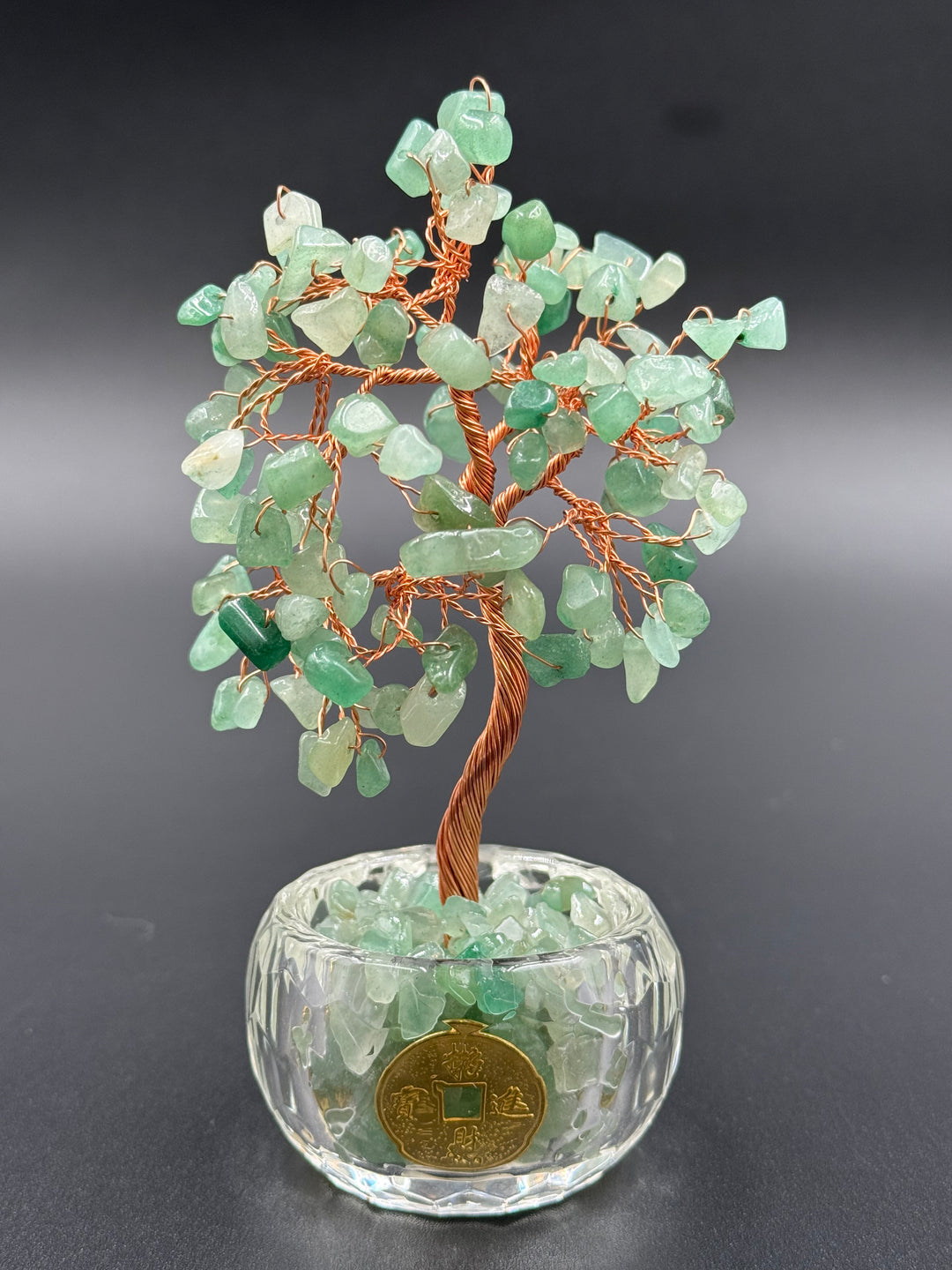 Abundance & Harmony Crystal Tree in Glass Bowl