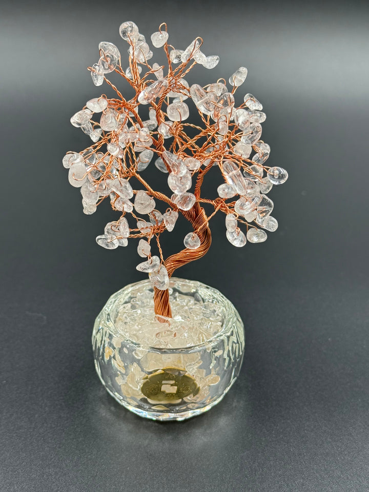 Abundance & Harmony Crystal Tree in Glass Bowl