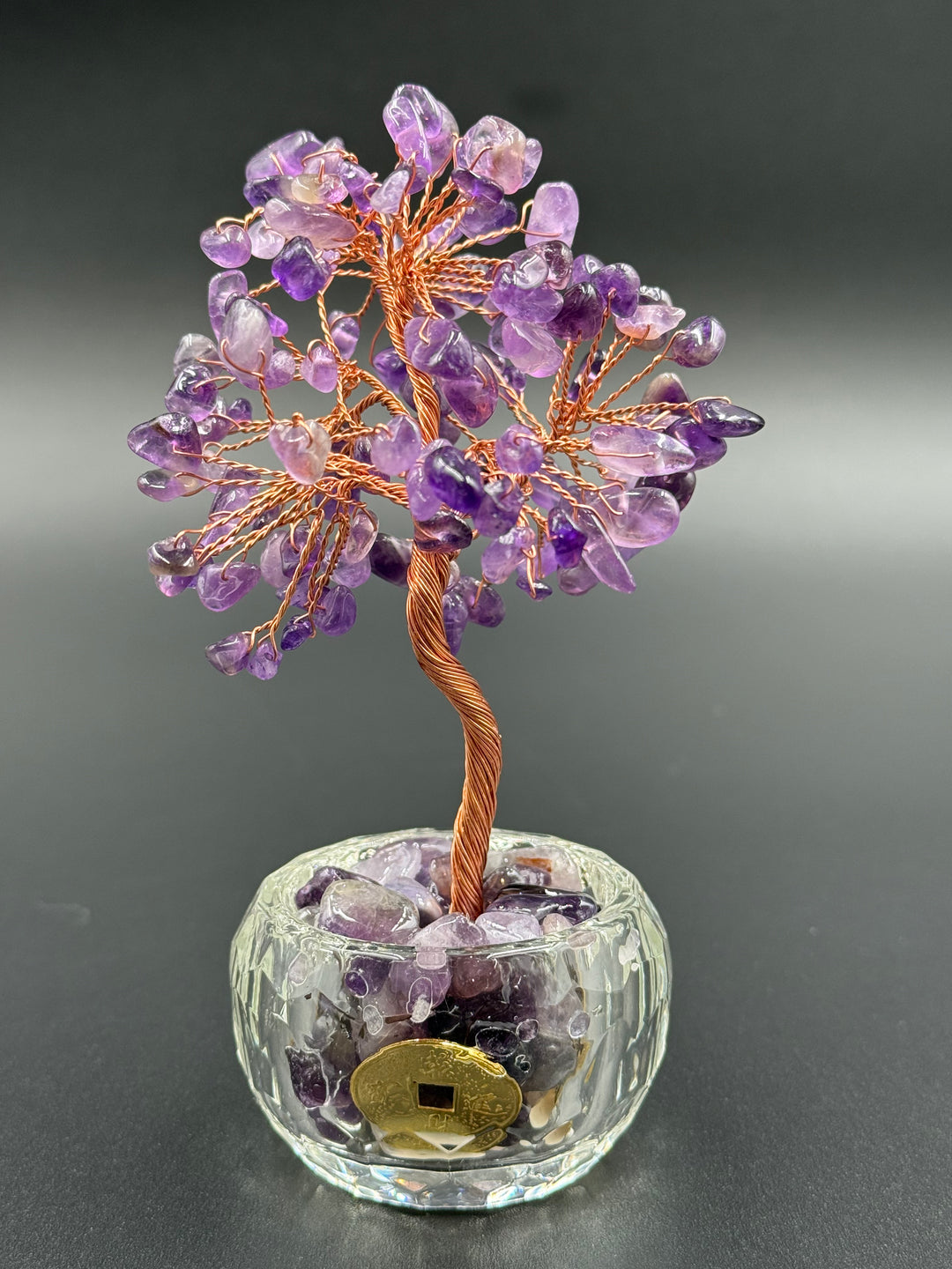 Abundance & Harmony Crystal Tree in Glass Bowl
