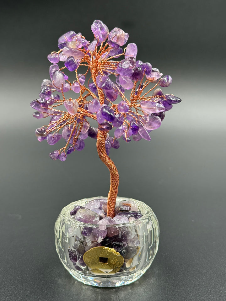 Abundance & Harmony Crystal Tree in Glass Bowl
