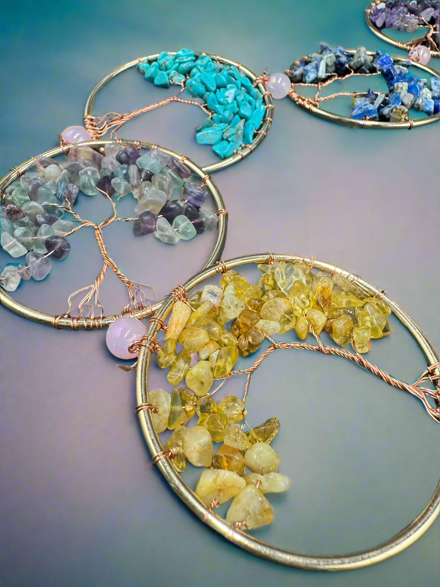 7 Chakras Tree of Life Dream Catcher Wall Decor
