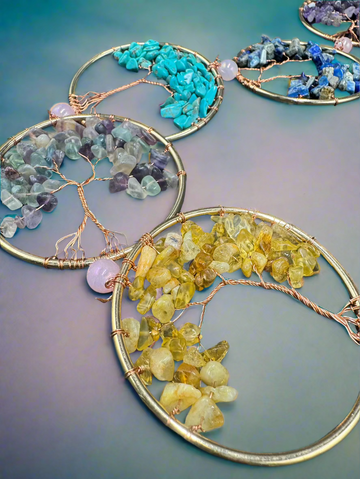 7 Chakras Tree of Life Dream Catcher Wall Decor