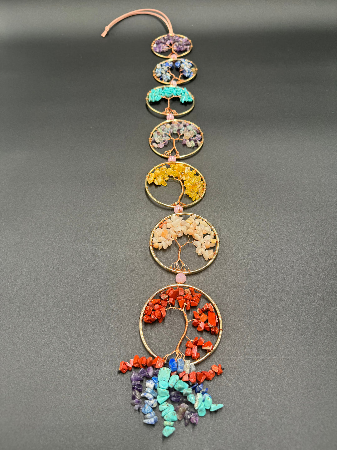 7 Chakras Tree of Life Dream Catcher Wall Decor