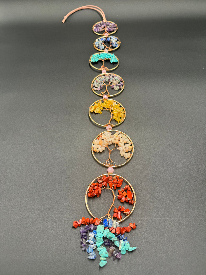 7 Chakras Tree of Life Dream Catcher Wall Decor