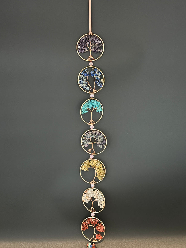 7 Chakras Tree of Life Dream Catcher Wall Decor