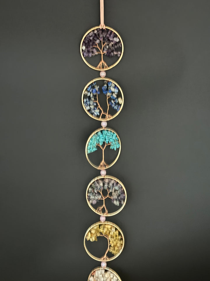 7 Chakras Tree of Life Dream Catcher Wall Decor