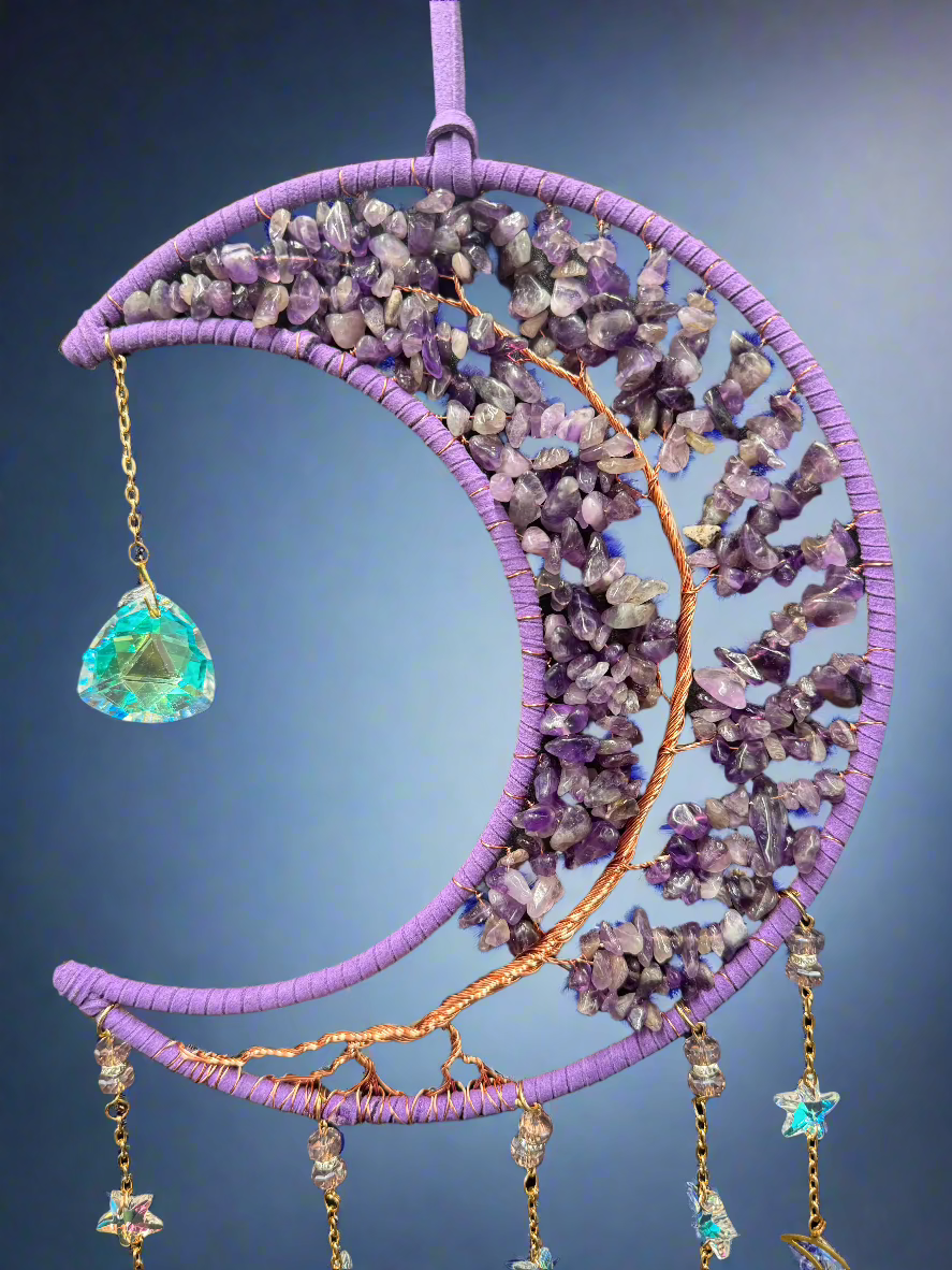 Amethyst Moon Dream Catcher & Sun catcher