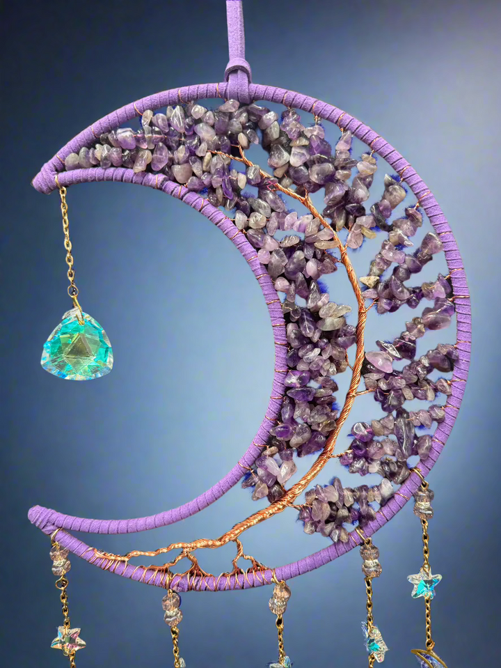 Amethyst Moon Dream Catcher & Sun catcher