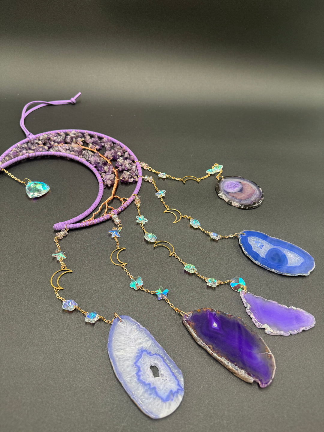 Amethyst Moon Dream Catcher & Sun catcher