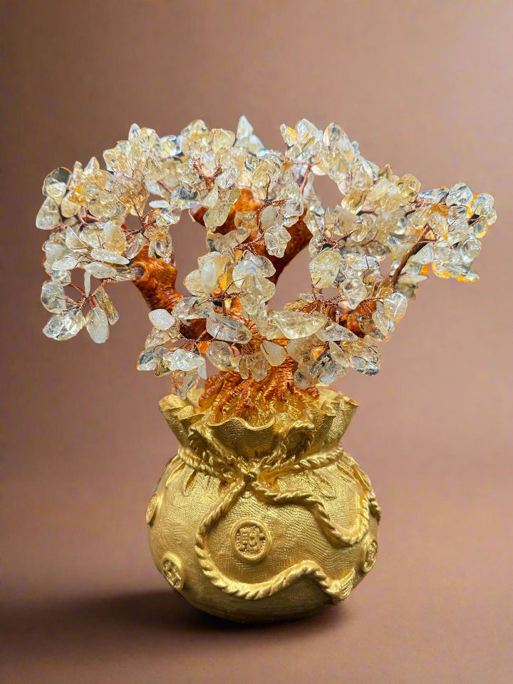 Stunning Golden Prosperity Citrine Tree