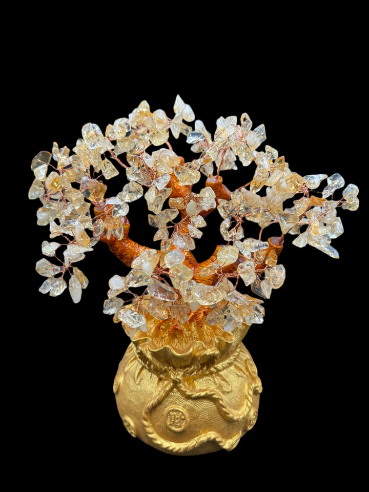 Stunning Golden Prosperity Citrine Tree