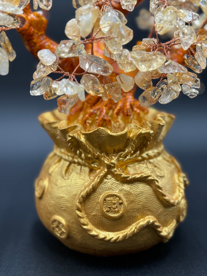 Stunning Golden Prosperity Citrine Tree