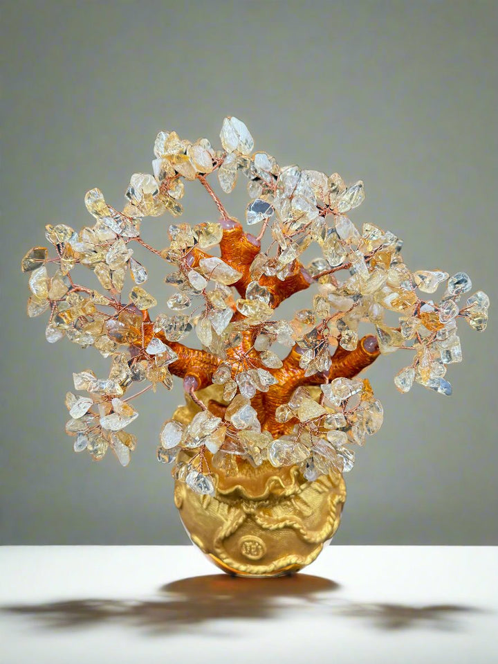 Stunning Golden Prosperity Citrine Tree