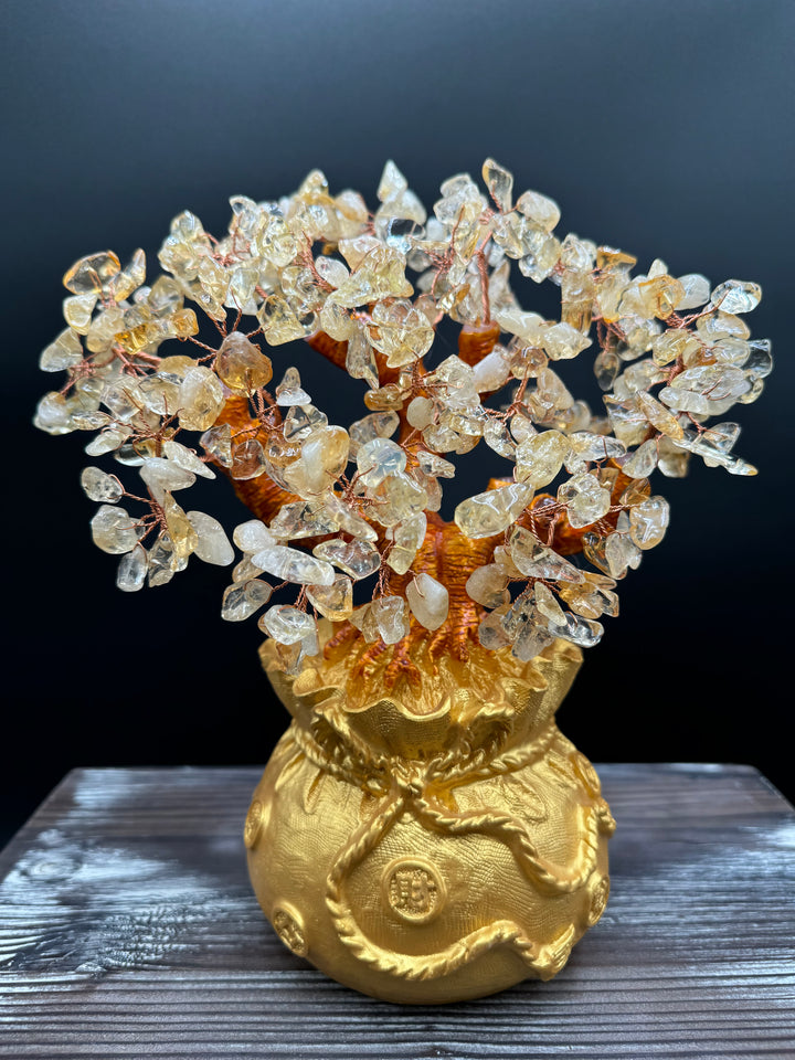 Stunning Golden Prosperity Citrine Tree