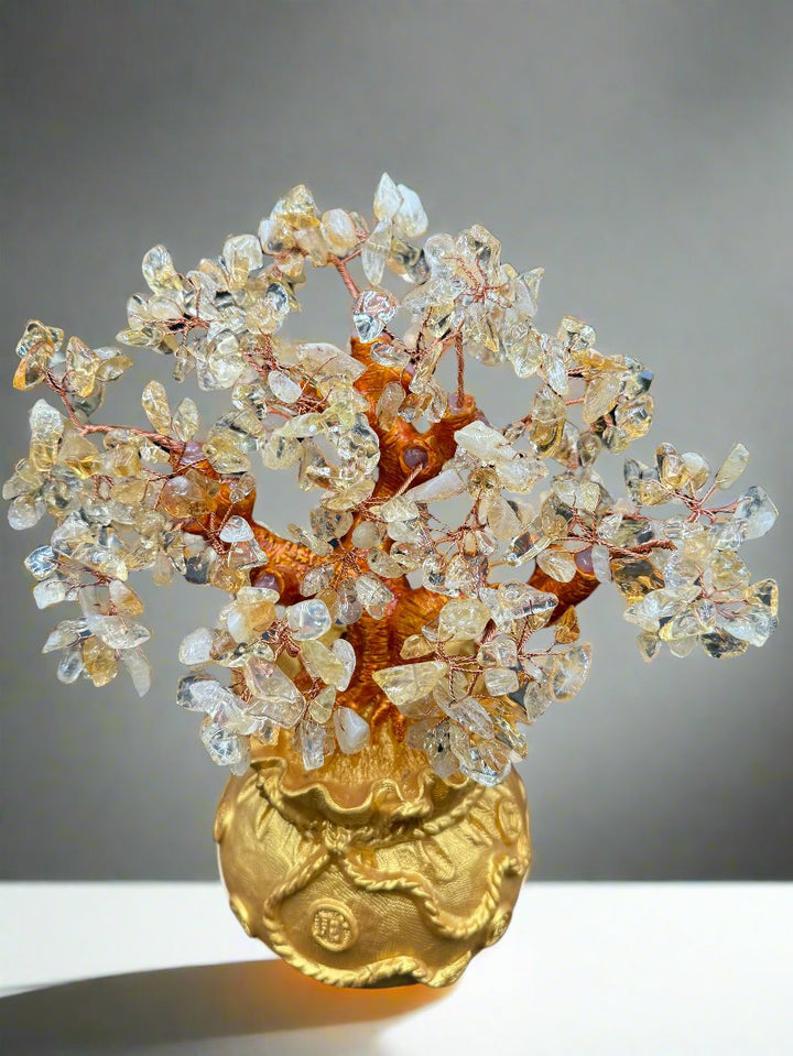 Stunning Golden Prosperity Citrine Tree