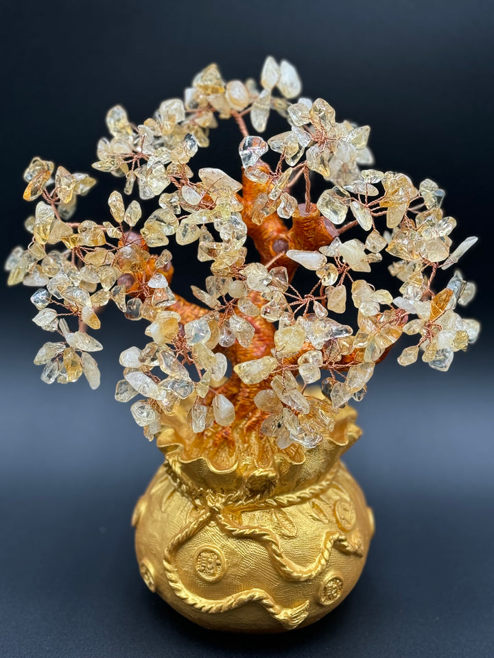 Stunning Golden Prosperity Citrine Tree