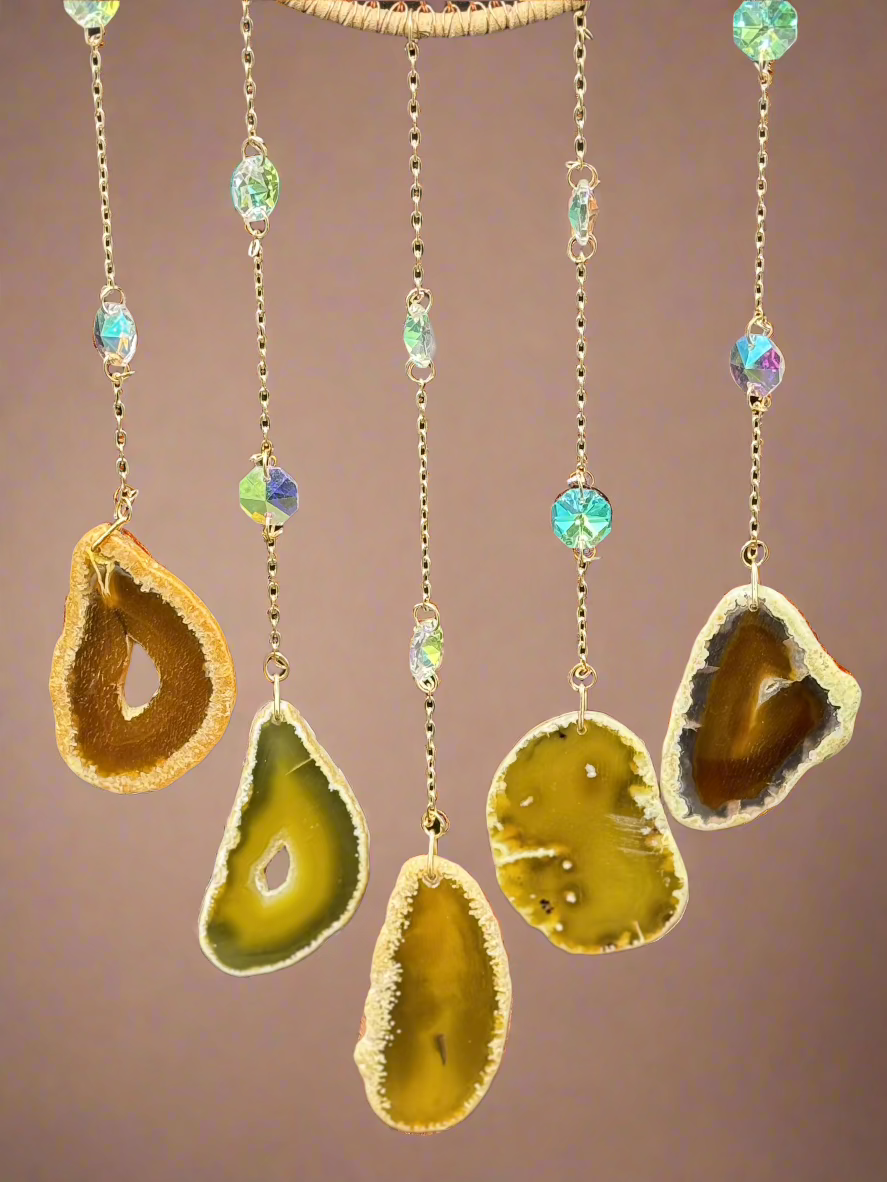 Golden Harmony Tree of Life Dream Catcher
