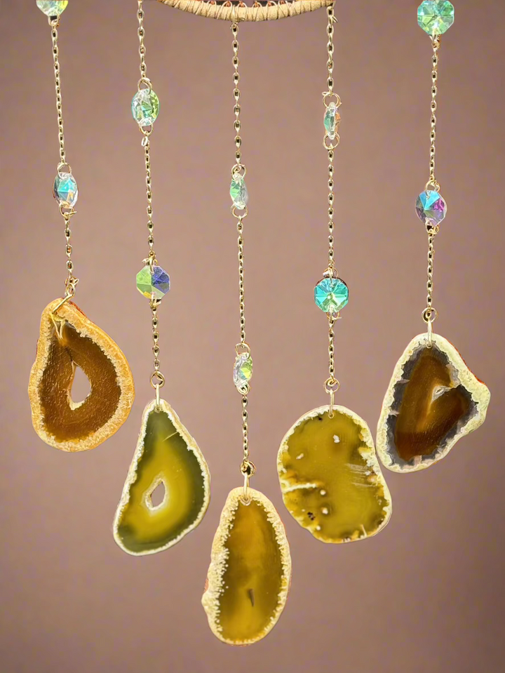 Golden Harmony Tree of Life Dream Catcher