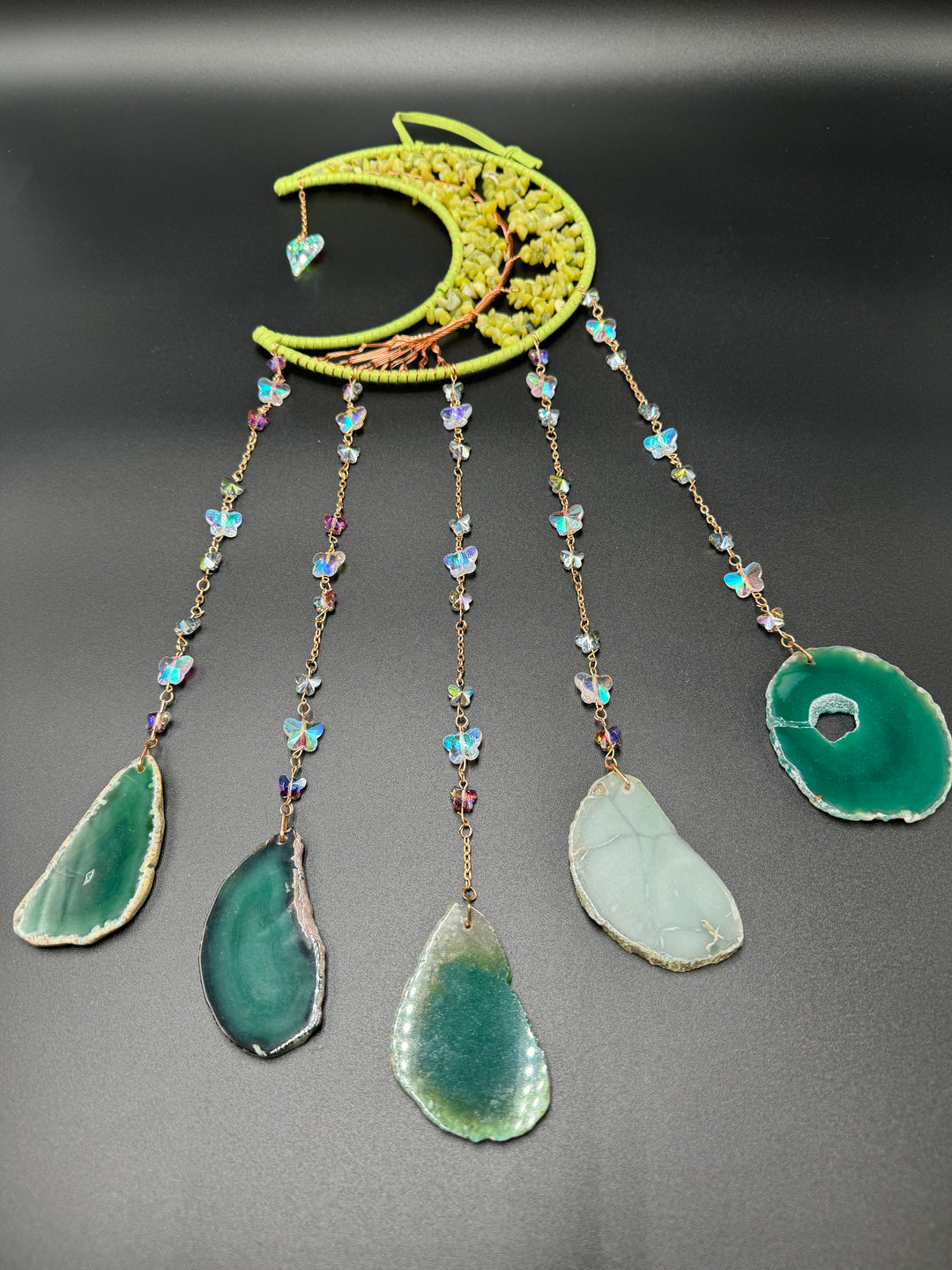 Southern Jade/Serpentine Moon Dream Catcher