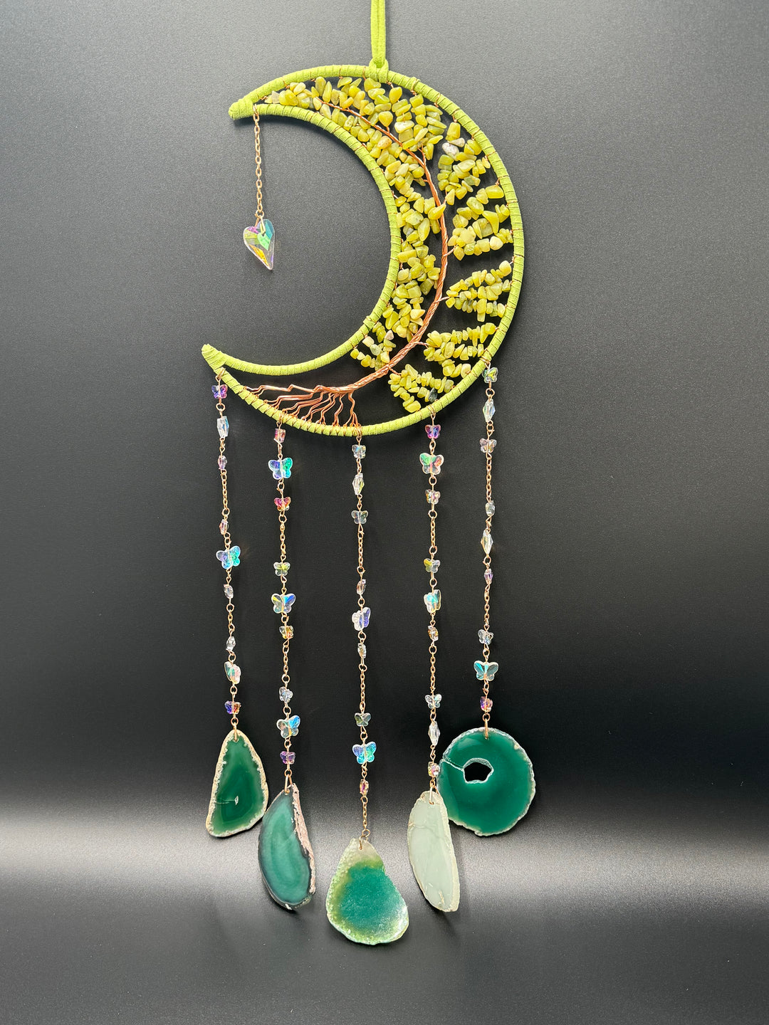 Southern Jade/Serpentine Moon Dream Catcher