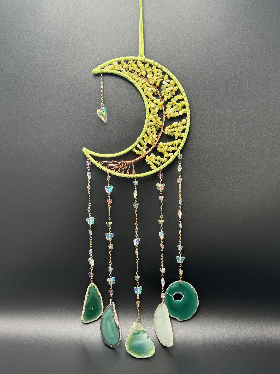 Southern Jade/Serpentine Moon Dream Catcher