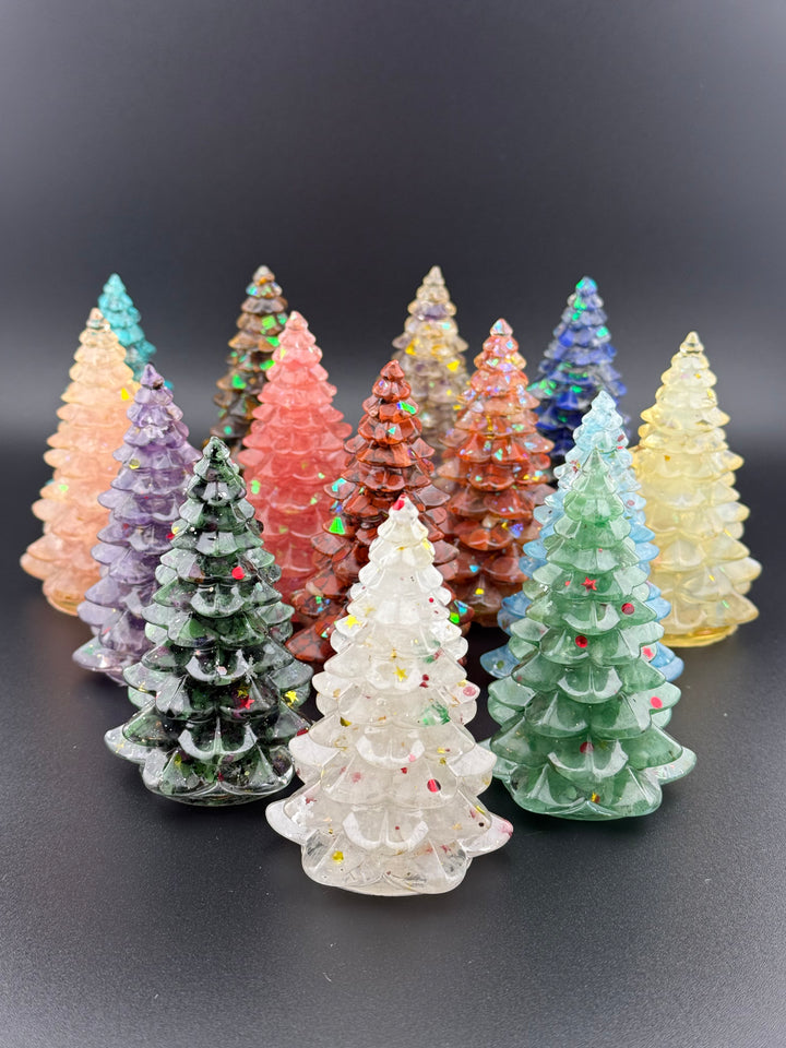 Exquisite Crystal Resin Christmas Tree