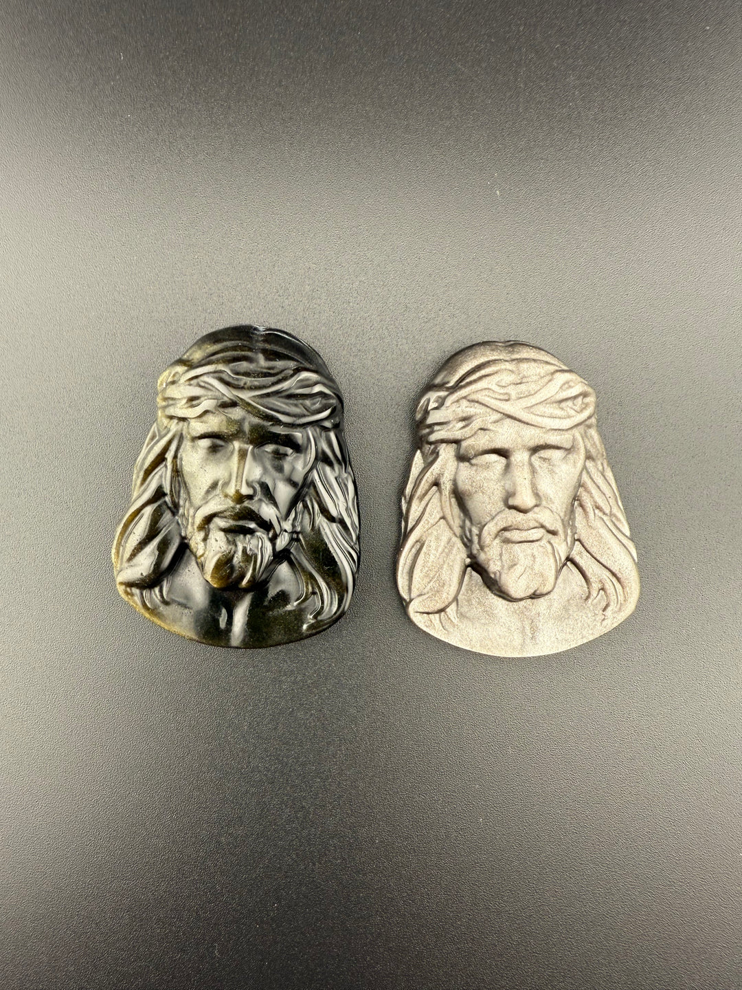Eternal Grace - Natural Obsidian Jesus Face