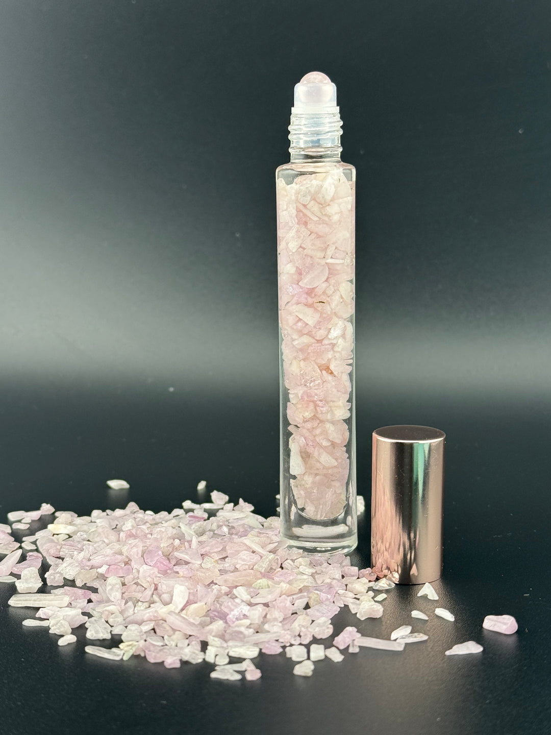 #66 Queen of the Nile — Lepidolite & Rose Quartz Crystal Perfume Roll-On