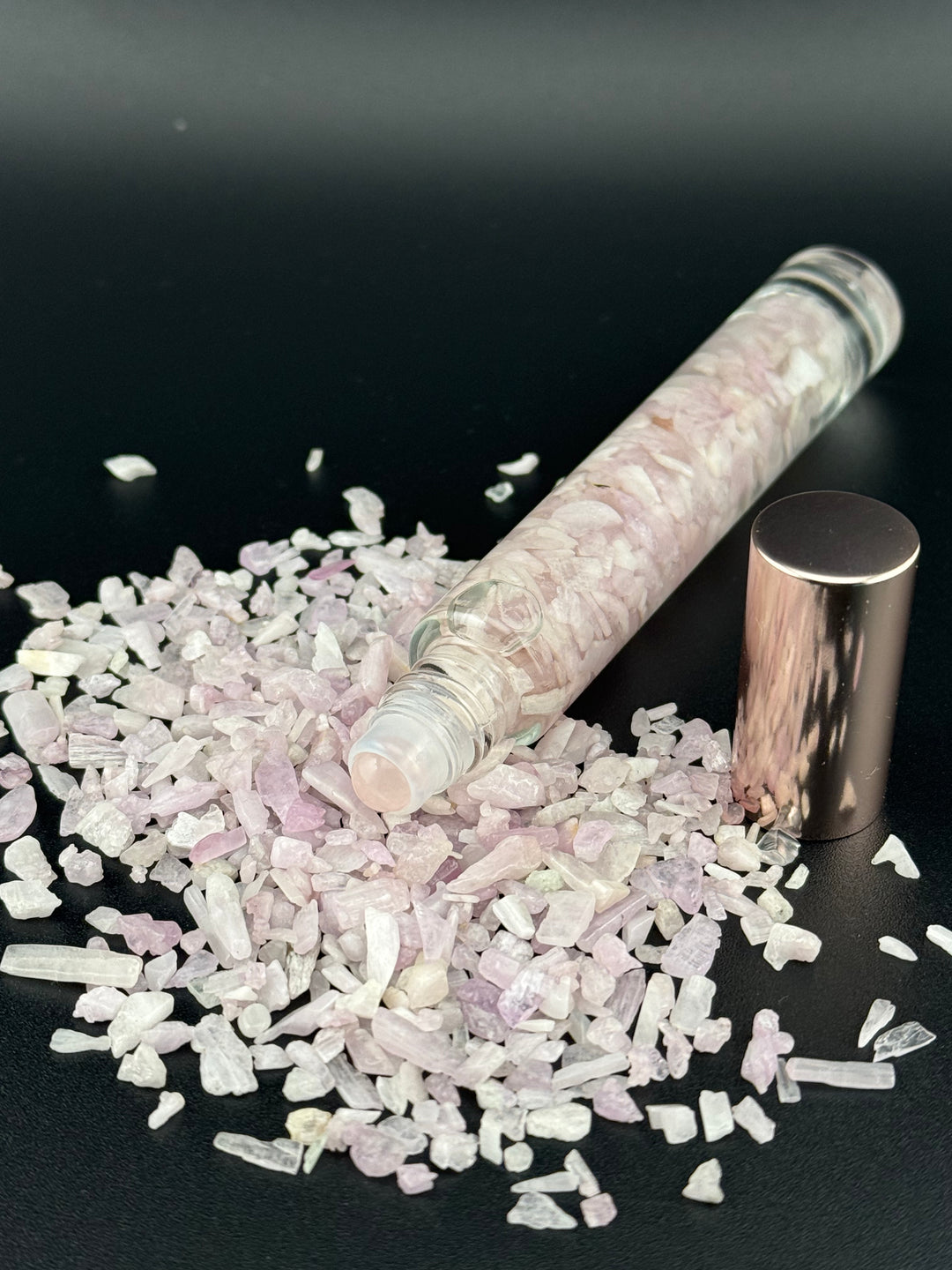 #66 Queen of the Nile — Lepidolite & Rose Quartz Crystal Perfume Roll-On