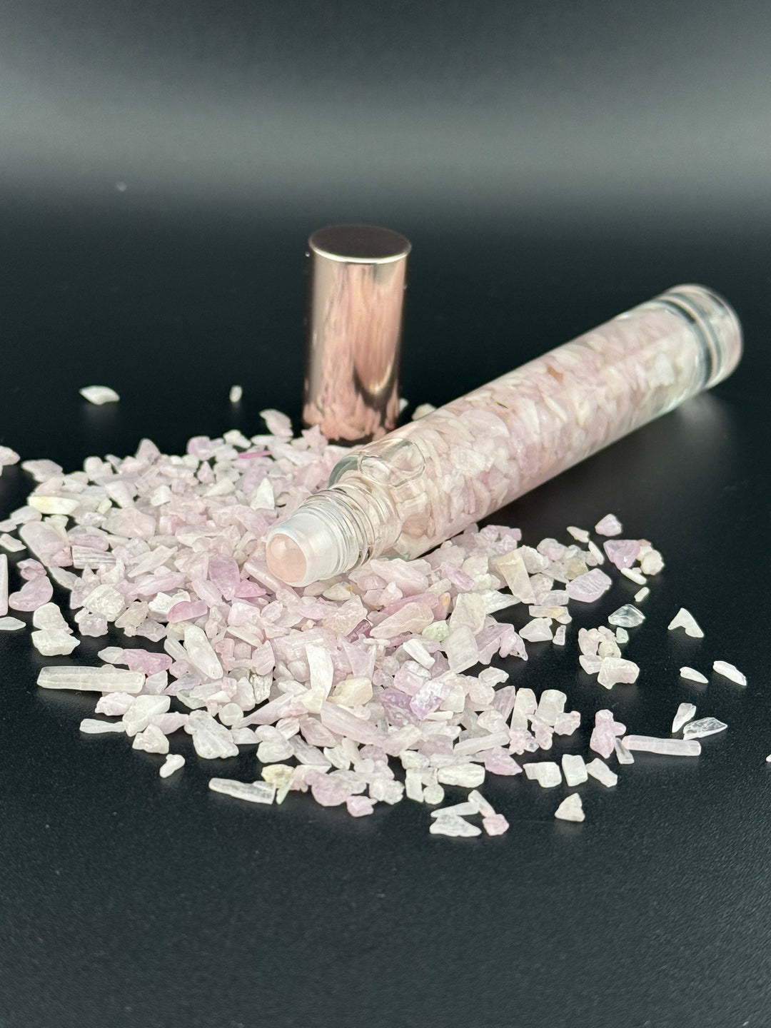 #66 Queen of the Nile — Lepidolite & Rose Quartz Crystal Perfume Roll-On