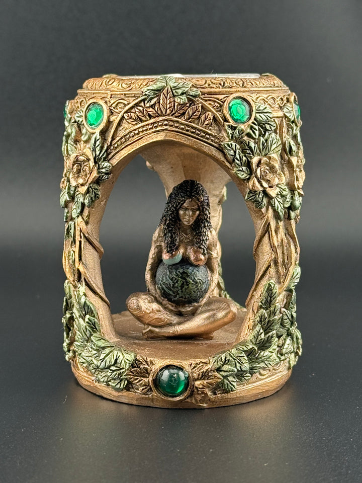 Mother Earth Tea Light Candle Holder (Nemesis Now)
