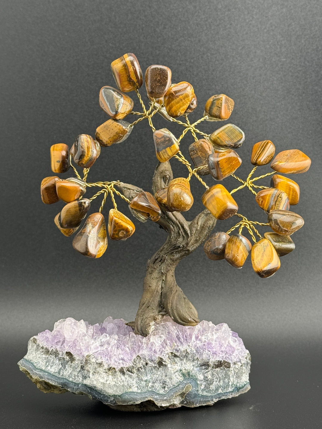 Authentic Brazilian Crystal Tree of Life on Amethyst Base (Small)