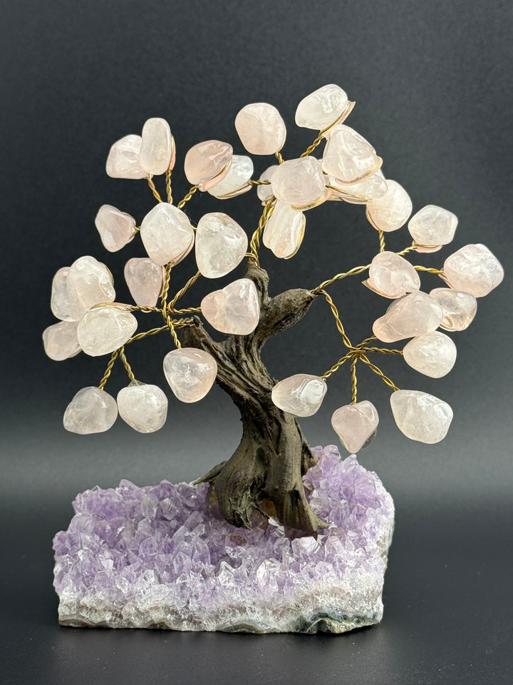 Authentic Brazilian Crystal Tree of Life on Amethyst Base (Small)